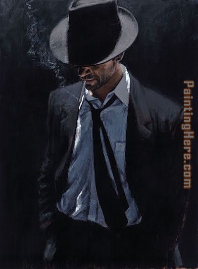 Man in Black Suit III painting - Fabian Perez Man in Black Suit III art painting